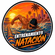 Ilustración de entrenamiento de natación